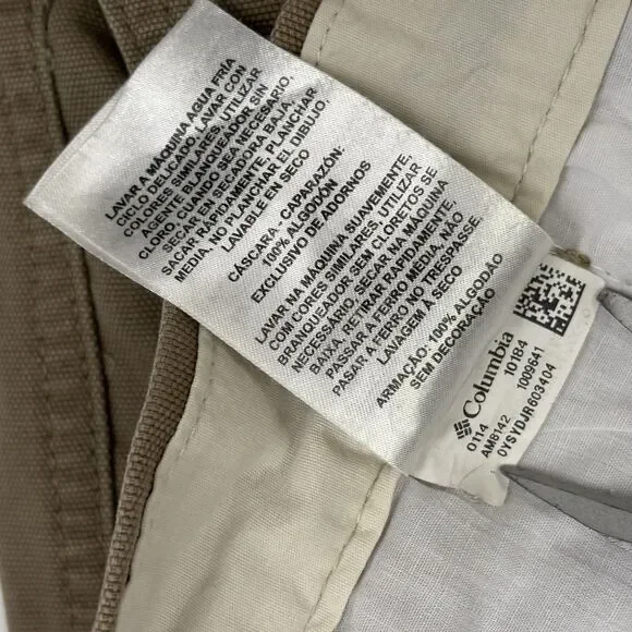 Columbia Mens Hiking Outdoors Utility Pants Cargo Khaki Gert Boyle Size 30x32 - Picture 15 of 16